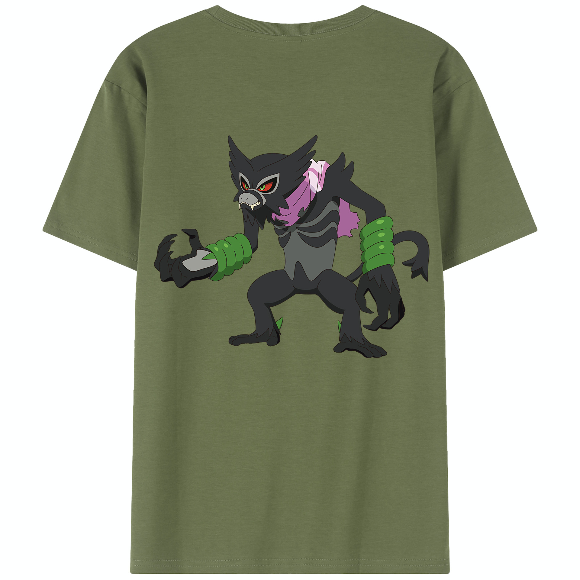 （画像用） ポケットモンスター Pokémon 綿100％半袖Tシャツ（背面プリント）